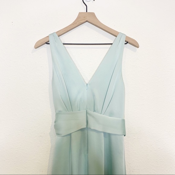 NWT Jonathan Simkhai Seafoam Mia Satin Midi Dress - Picture 7 of 11
